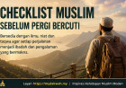 Checklist Muslim Sebelum Pergi Bercuti